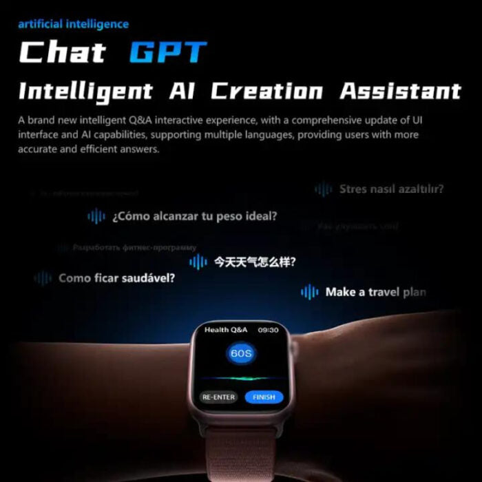 AMOLED 2.5D Curved Display HW69 Pro Max Smart Watch